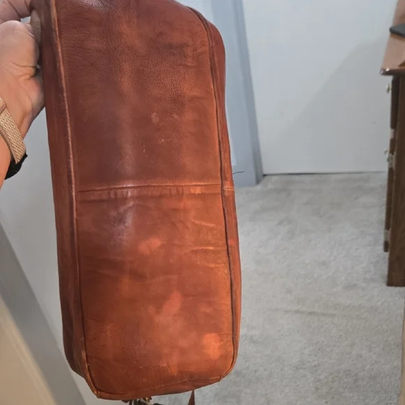 Idyllwind Braided Front Leather Shoulder Bag - Brown - Picture 2 of 13